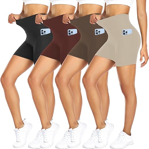 Biker Shorts for Women, Tummy Control Shorts, Tennis Shorts, Women Shorts -5 Biker Shorts for Women, Tummy Control Shorts, Tennis Shorts, Women Shorts -5